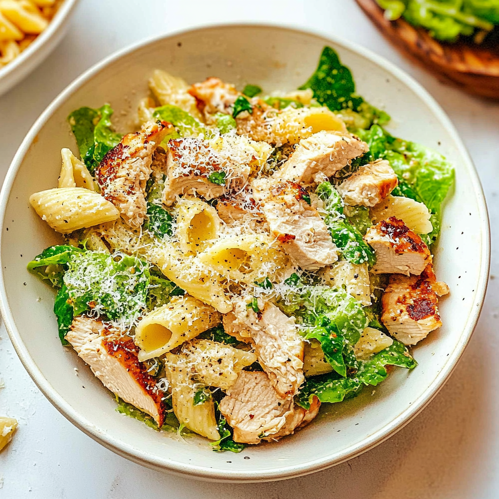 Chicken Caesar Pasta Salad