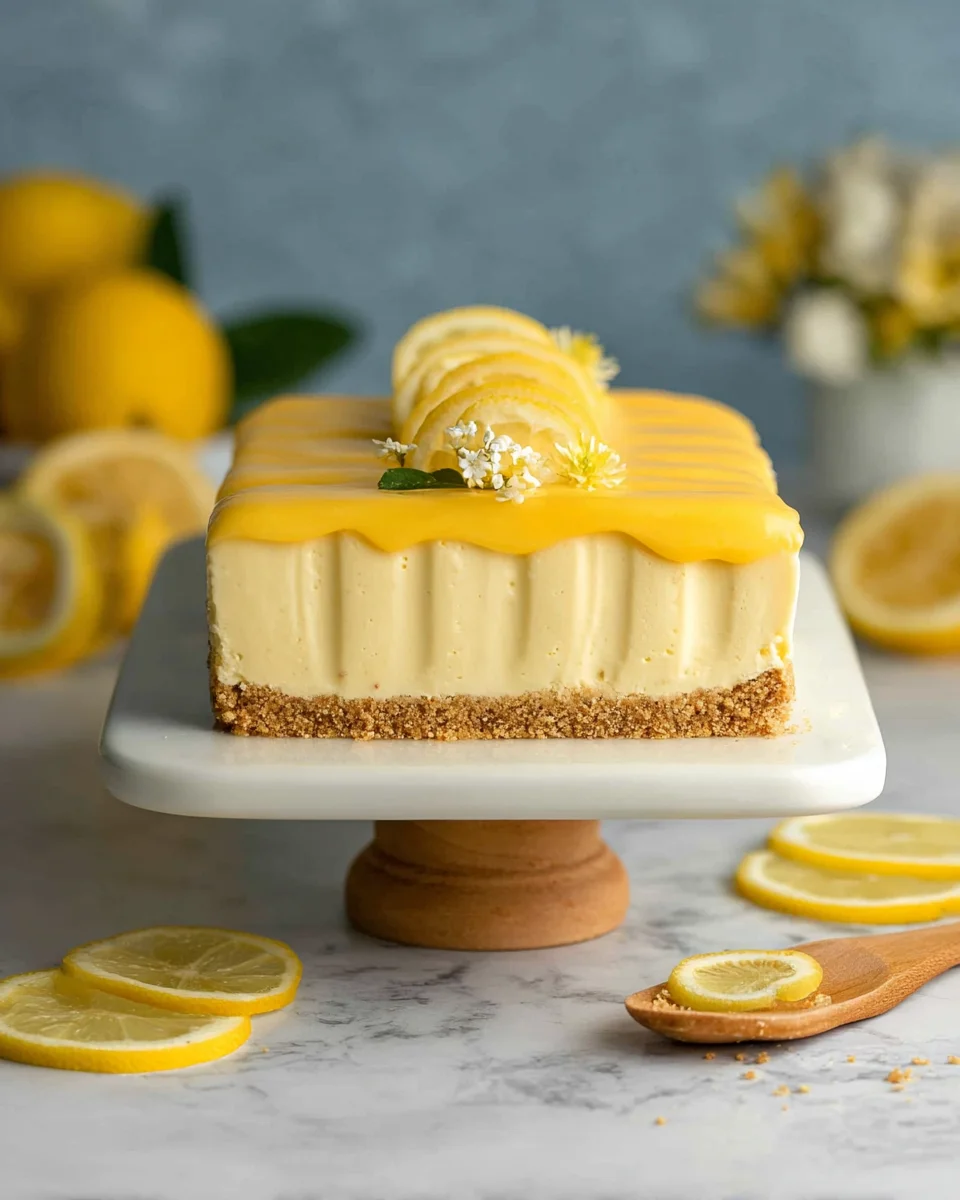 Vegan Lemon Cheesecake (No-Bake) Vegan