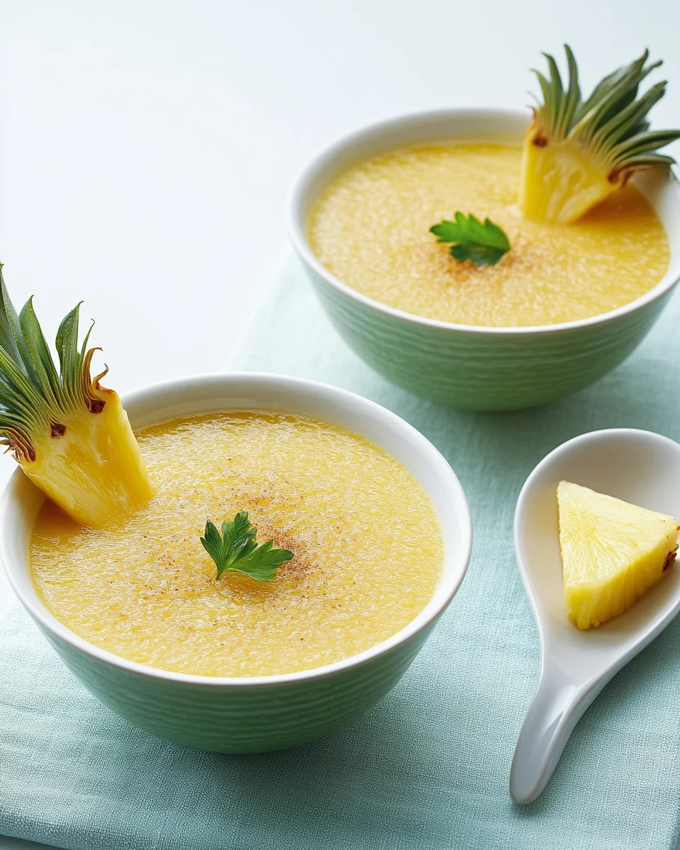 Chilled Pineapple Soup Chilled