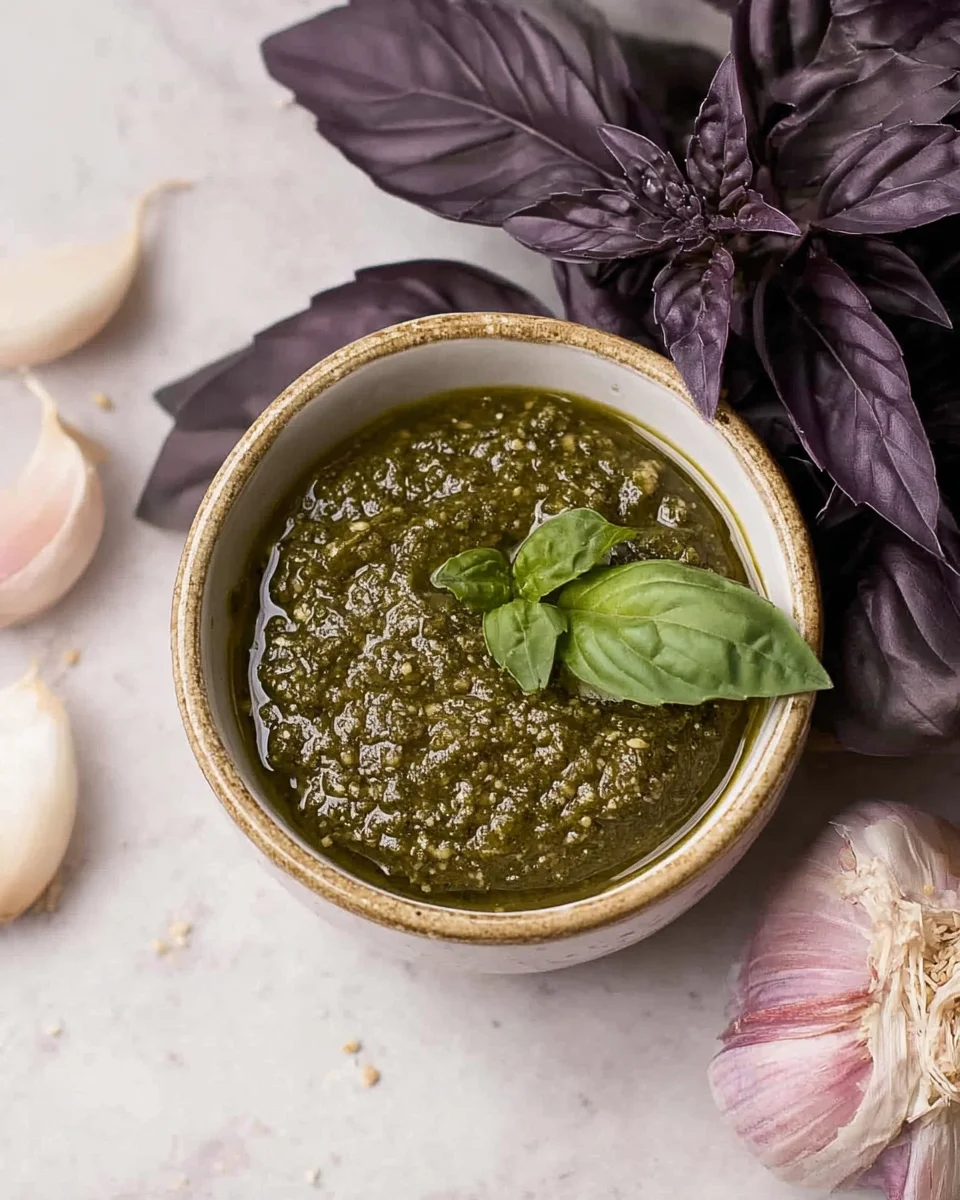 Purple Basil Pesto Purple