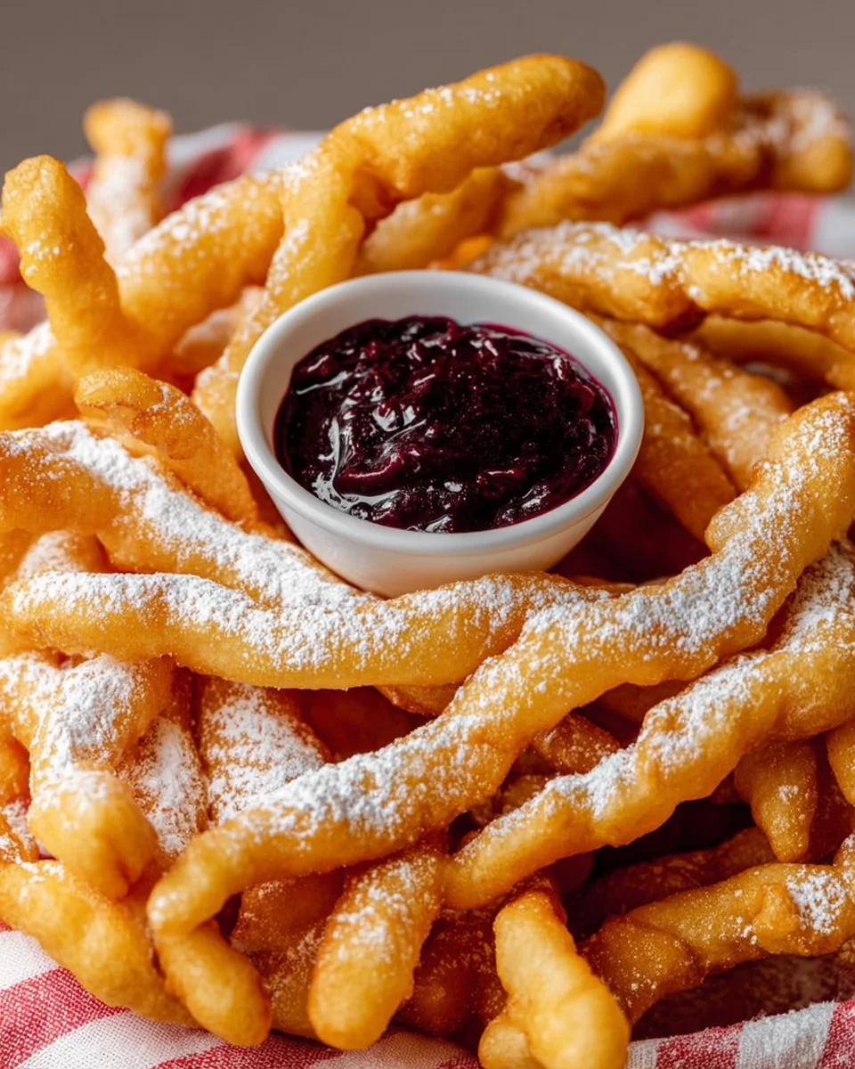 Crispy Funnel Cake Sticks Crispy