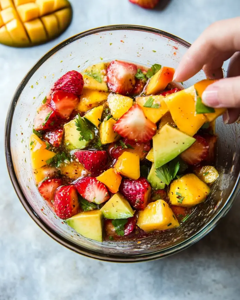 Avocado Strawberry Mango Salsa Avocado Strawberry Mango Salsa