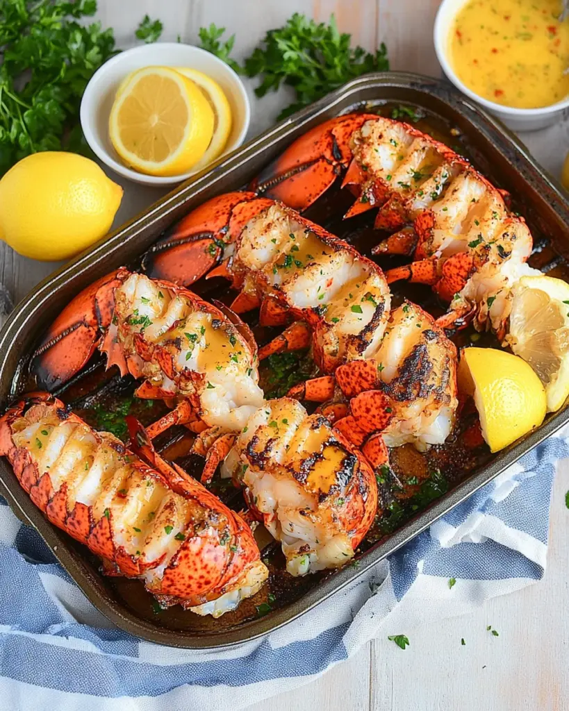 Lemon Butter Grilled Lobster Tails Lemon Butter Grilled Lobster Tails