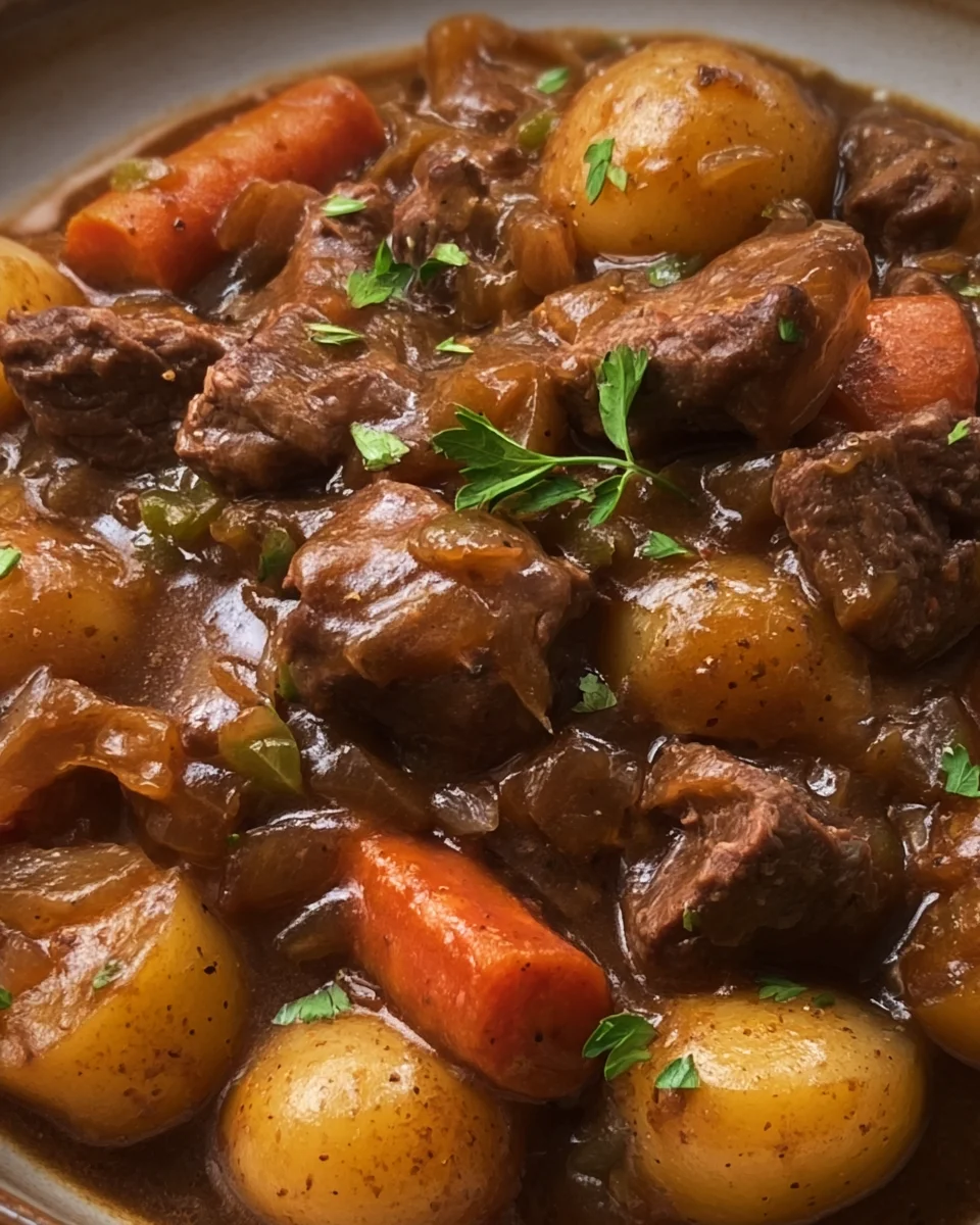 Dutch Oven French Onion Beef Stew