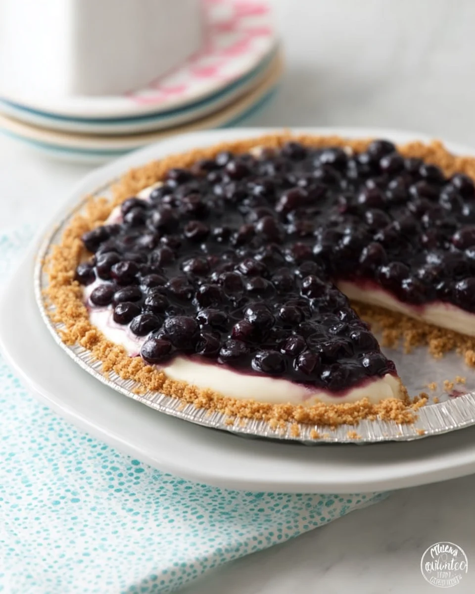 Blueberry Cream Pie Blueberry