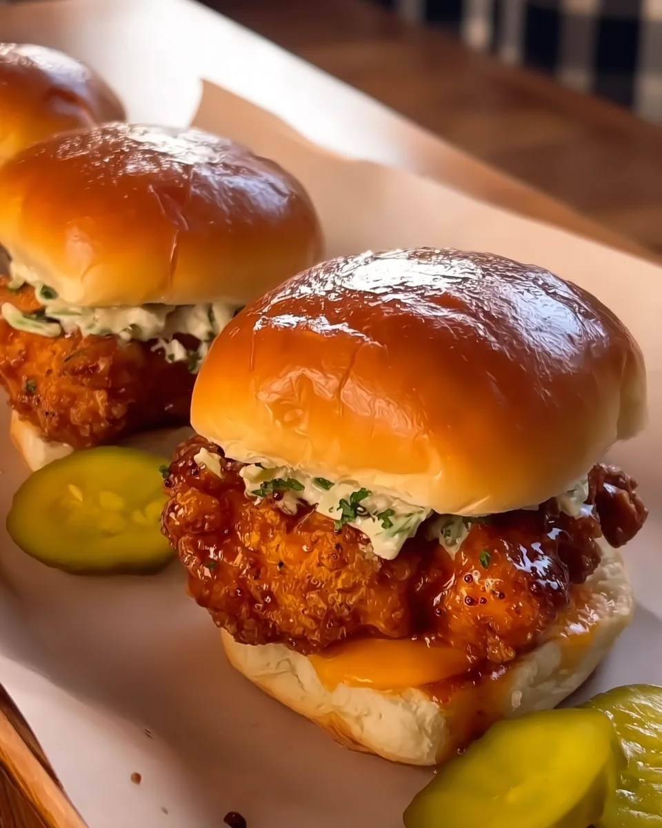 Hot Honey Chicken Sliders Hot