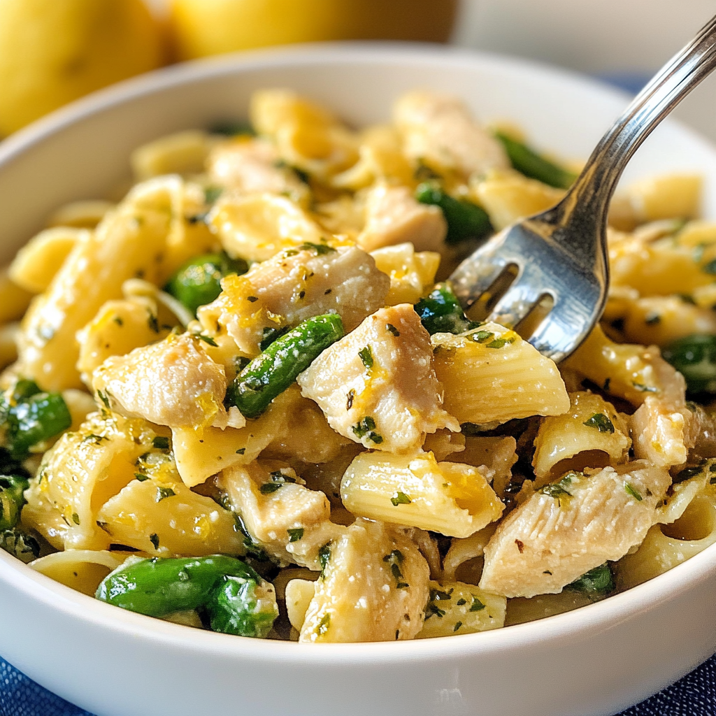Lemon Basil Chicken Pasta Salad Serving and storing