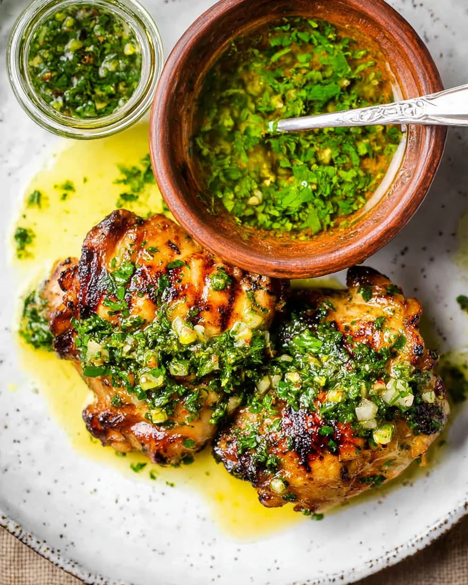 Chimichurri Chicken Thighs Chimichurri