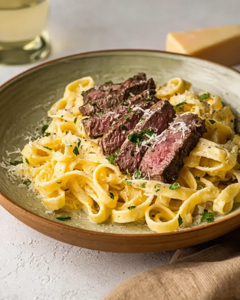 Creamy Garlic Parmesan Steak Pasta Creamy Garlic Parmesan Steak Pasta