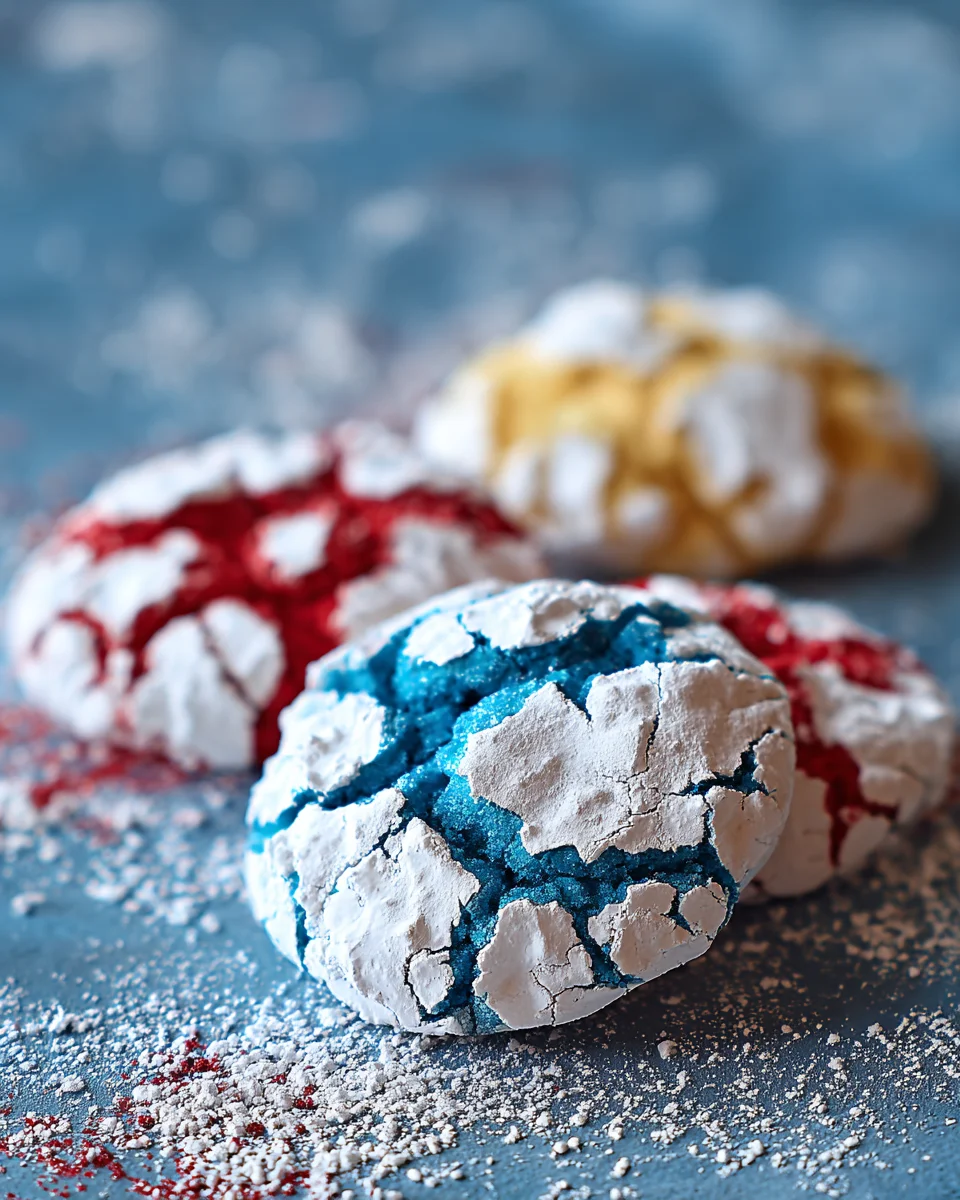 4th of July Crinkle Cookies 4th