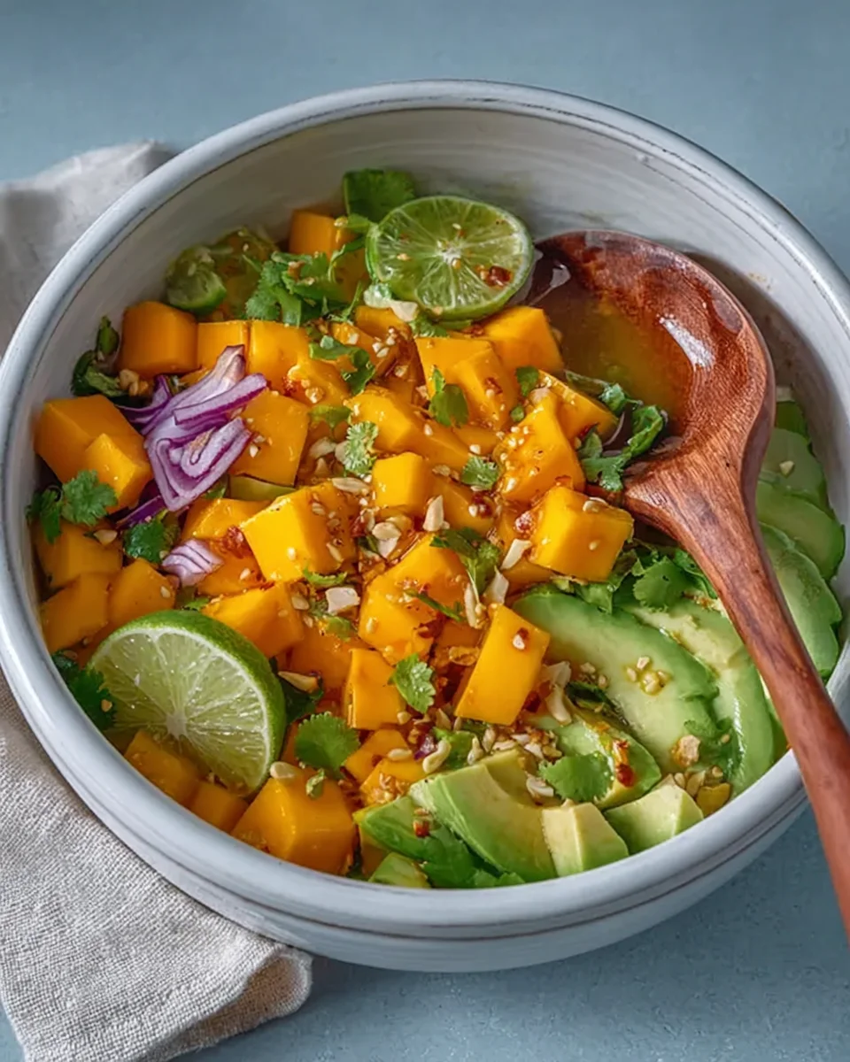 Mango Salad with Lime Dressing Mango