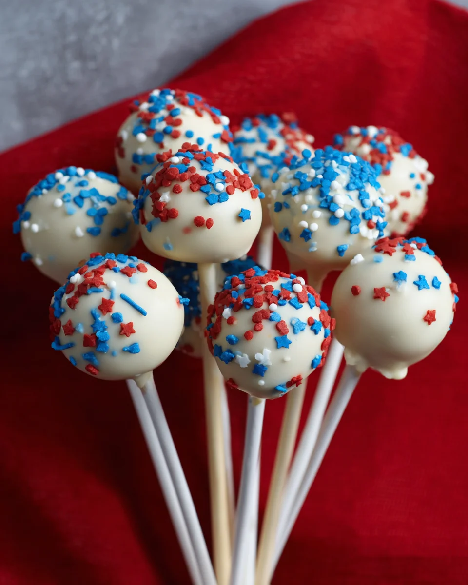 4th of July Cake pops 4th