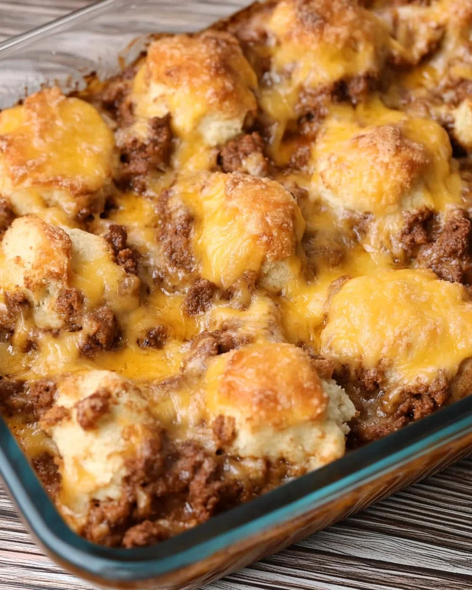 SLOPPY JOE BISCUIT CASSEROLE SLOPPY