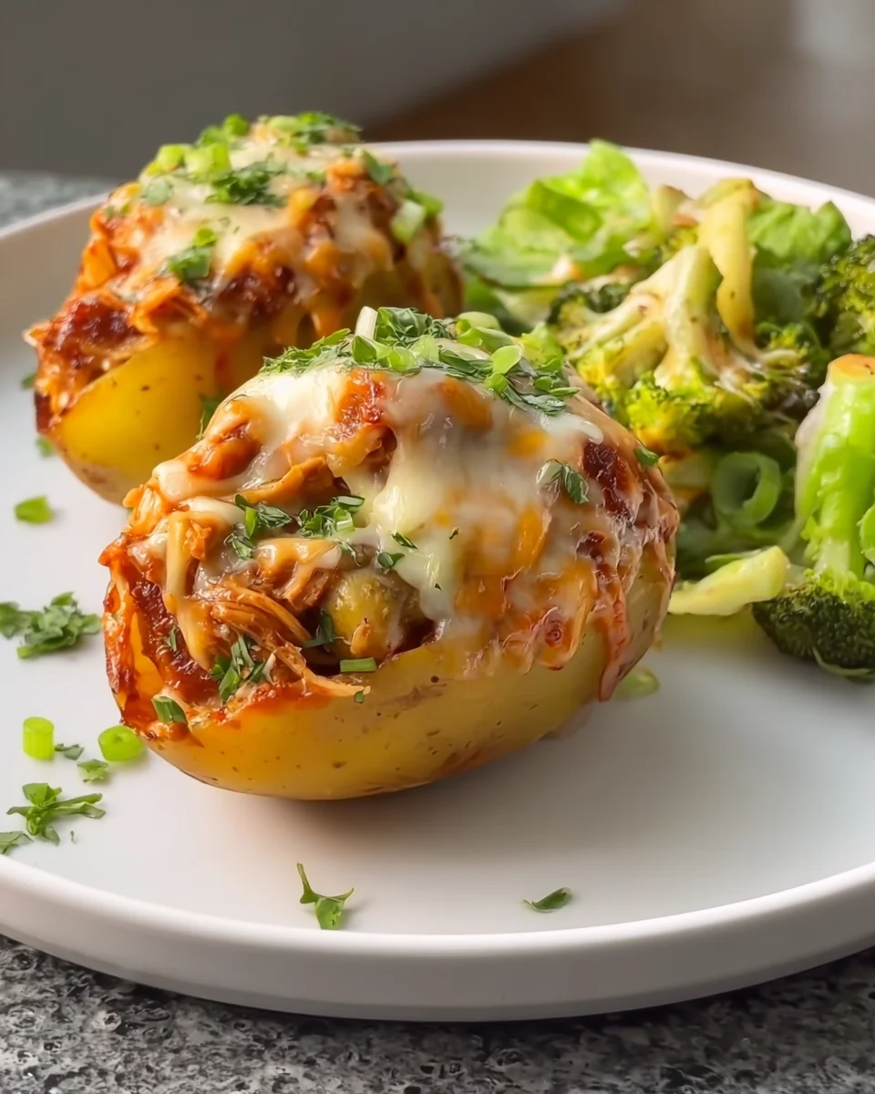 Stuffed Potato with Chicken Stuffed