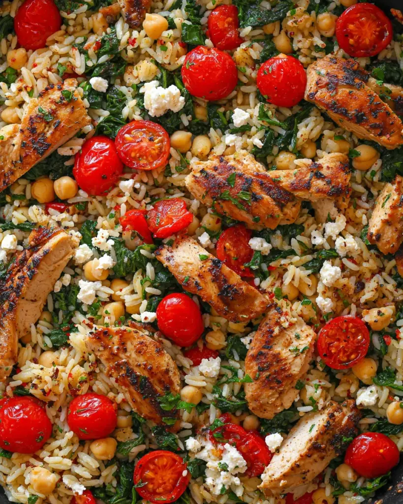 Greek Chicken and Lemon Rice (30 Minutes, One-Pot)