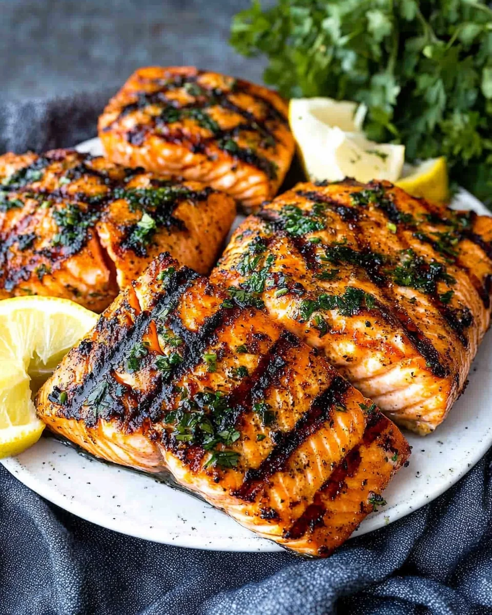 Grilled Salmon with the Best Salmon Seasoning Grilled