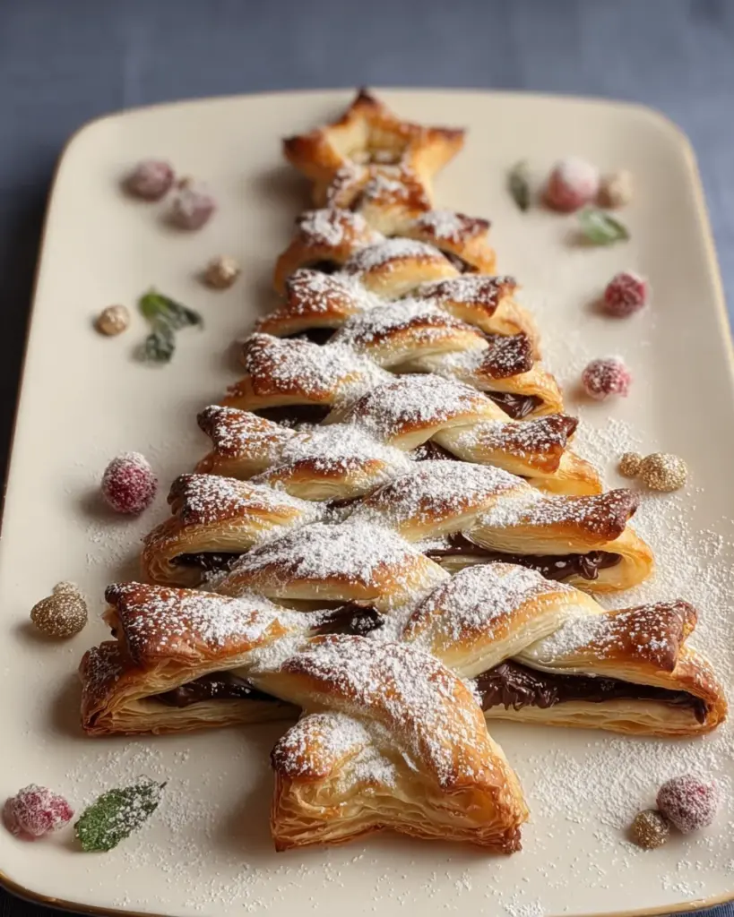 Puff Pastry Nutella Christmas Tree