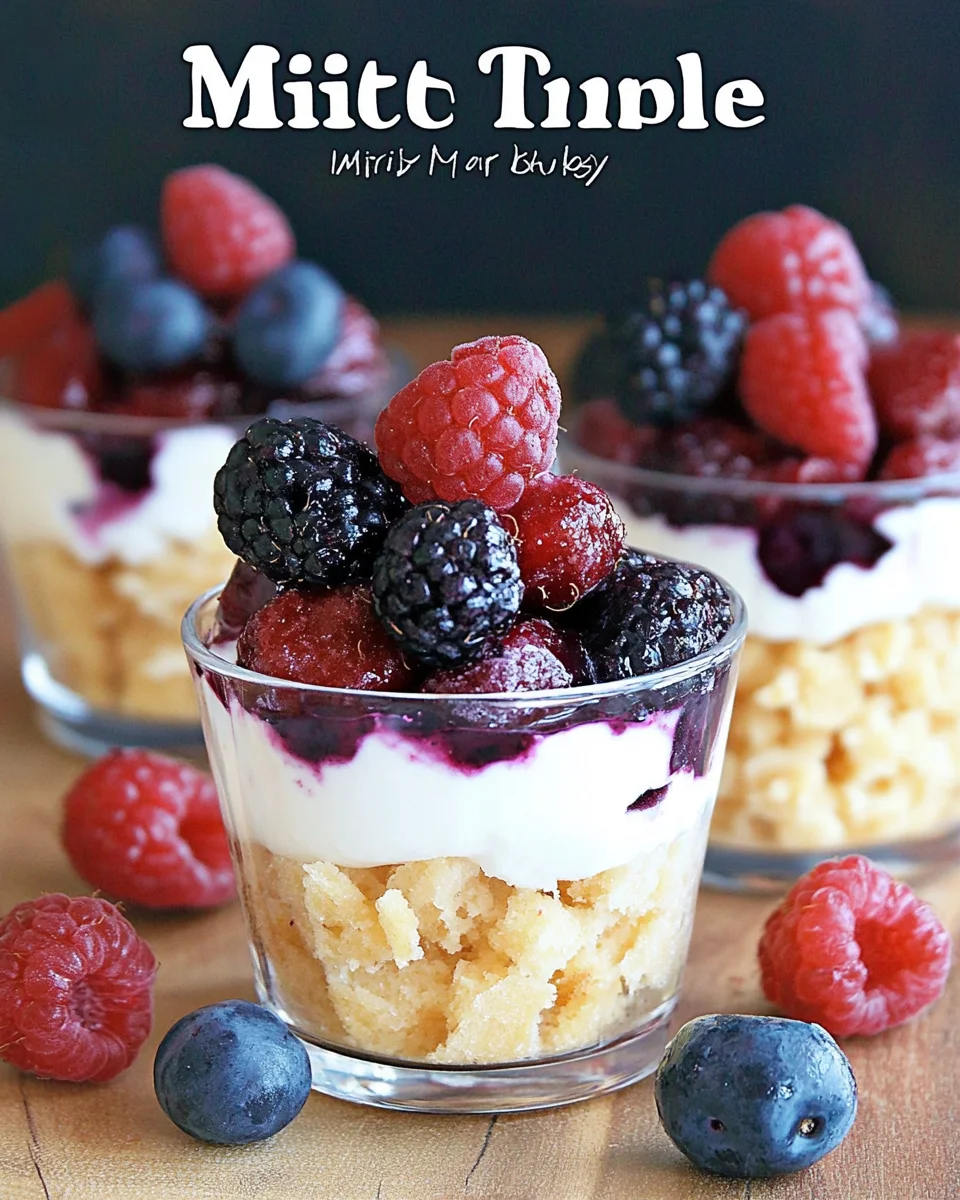 Mixed Berry Mini Trifles Mixed