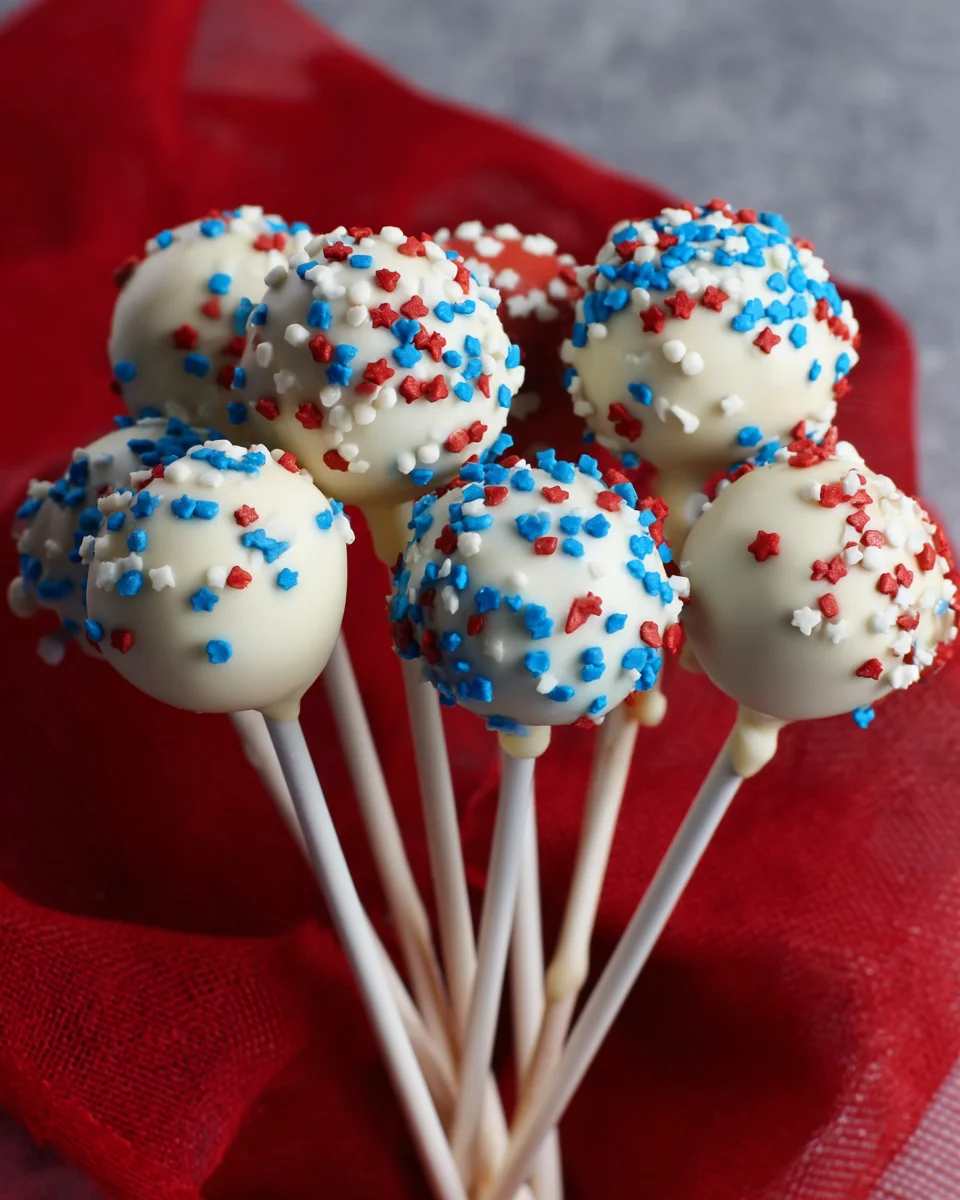 4th of July Cake pops 4th