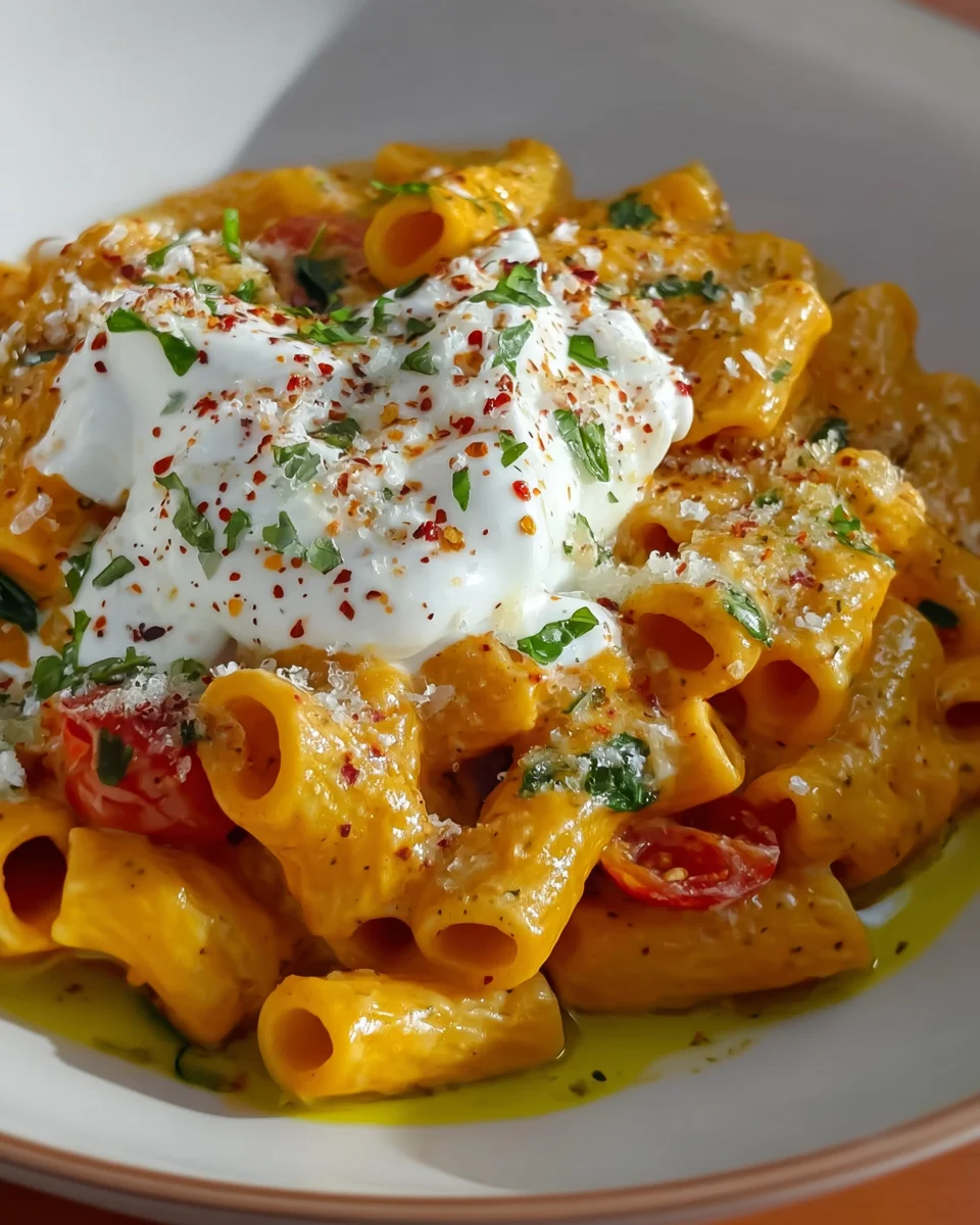 Creamy Burrata Tortiglioni Creamy