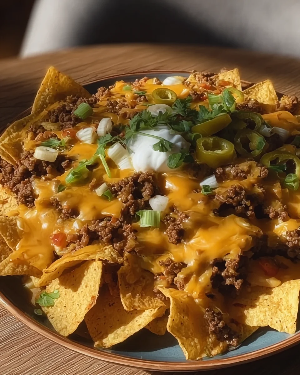 Cheesy Beef Nachos Cheesy