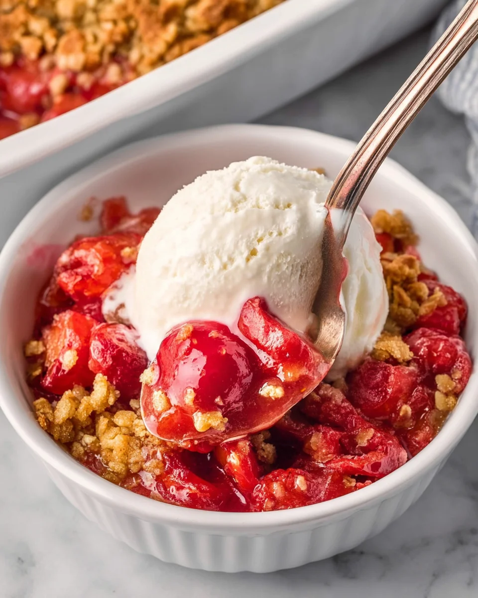 Homemade Cherry Crumble Homemade