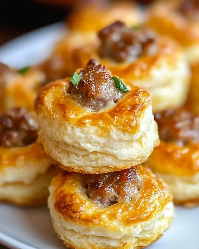 Sausage & Cream Cheese Biscuit Bites