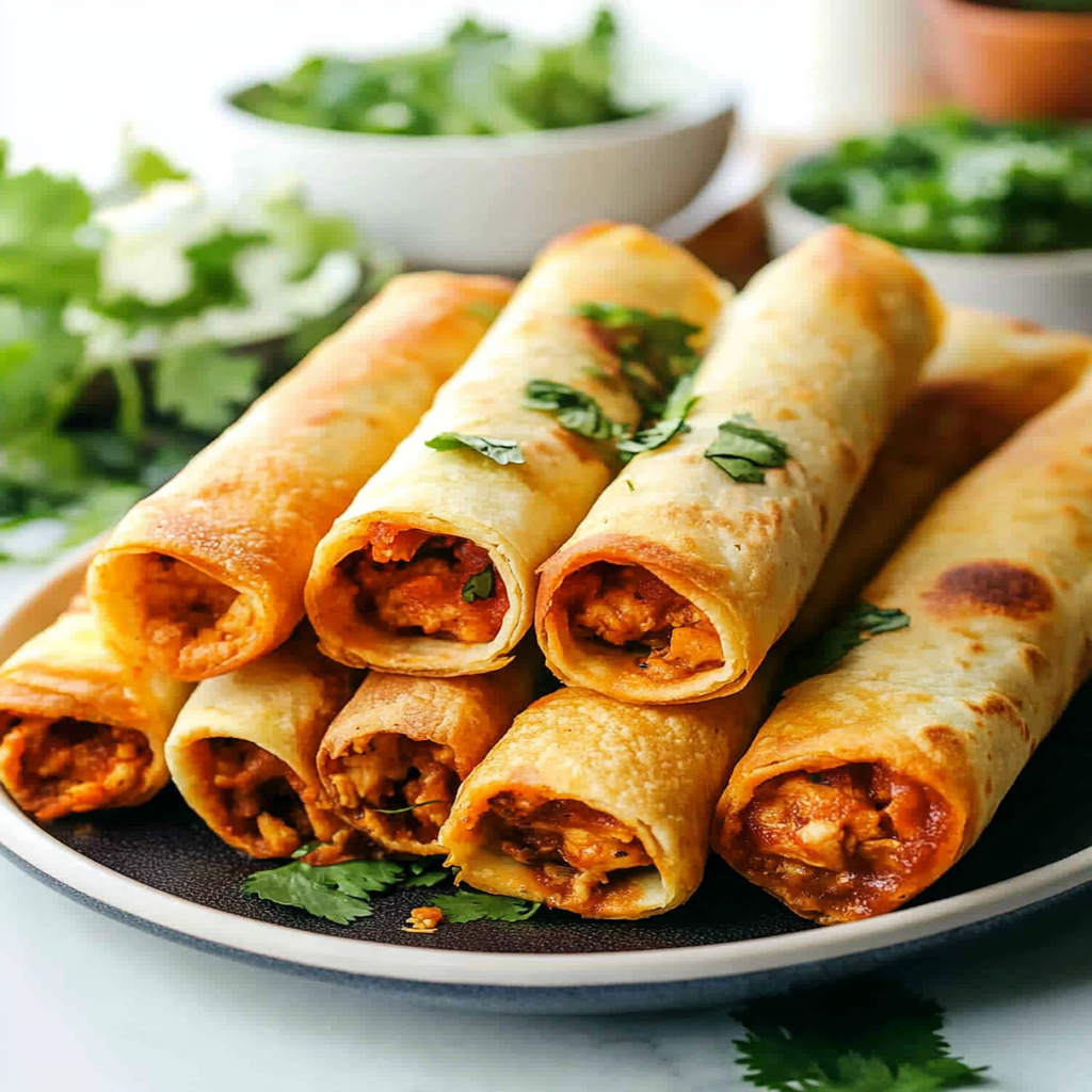 Cream Cheese Chicken Taquitos Recipe preparation