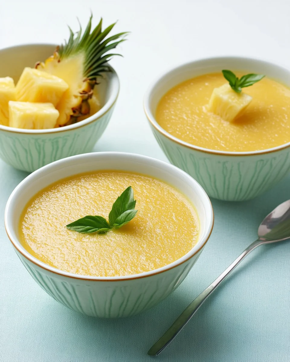 Chilled Pineapple Soup Chilled