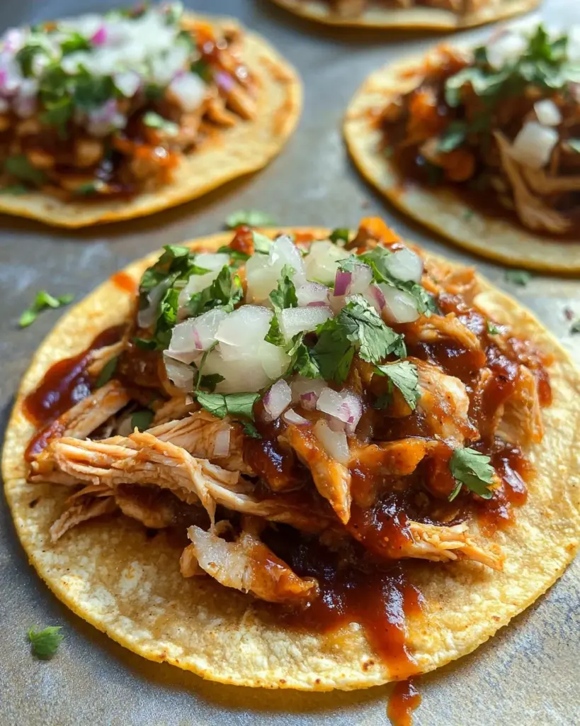 BBQ Chicken Tostadas