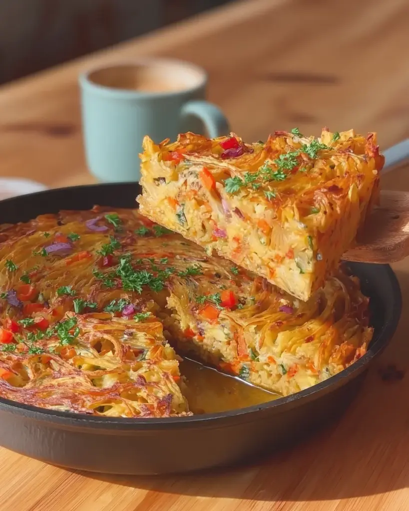 Breakfast Veggie Crinkle Cake Breakfast Veggie Crinkle Cake