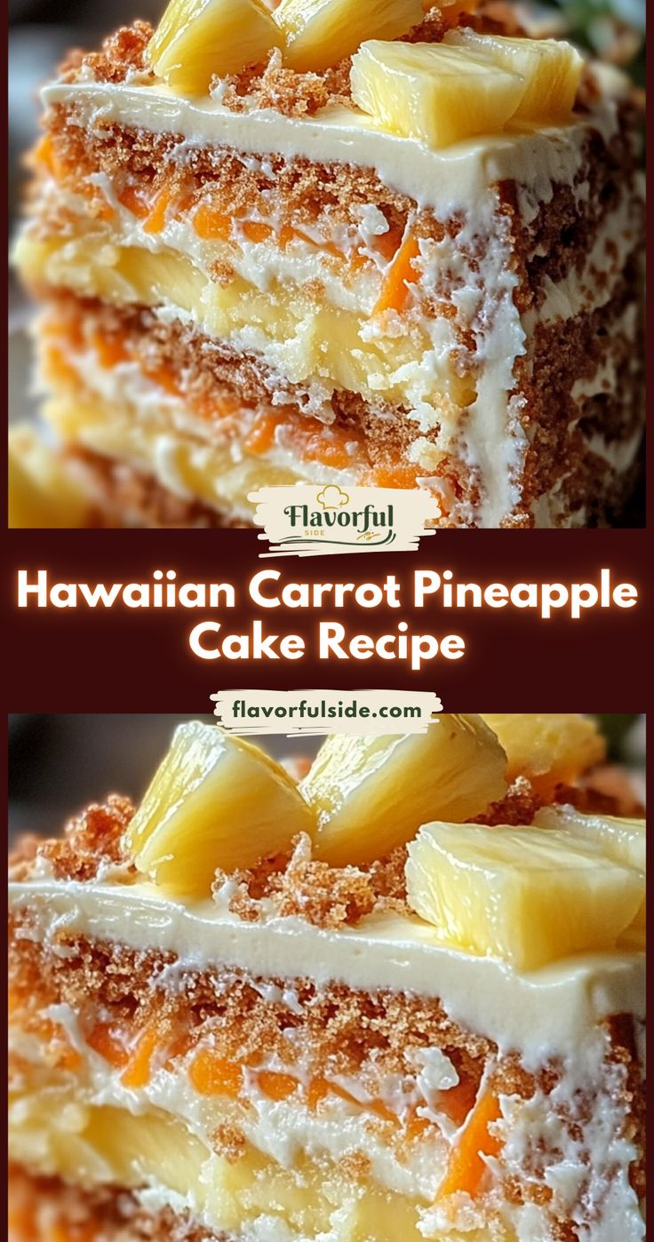 Hawaiian Carrot Pineapple cake Hawaiian Carrot Pineapple cake