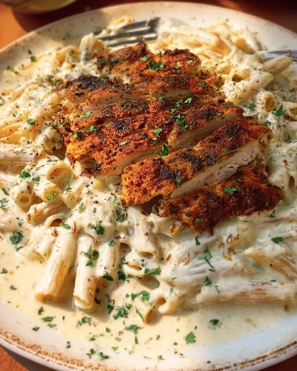 Grilled Chicken Alfredo Pasta Grilled