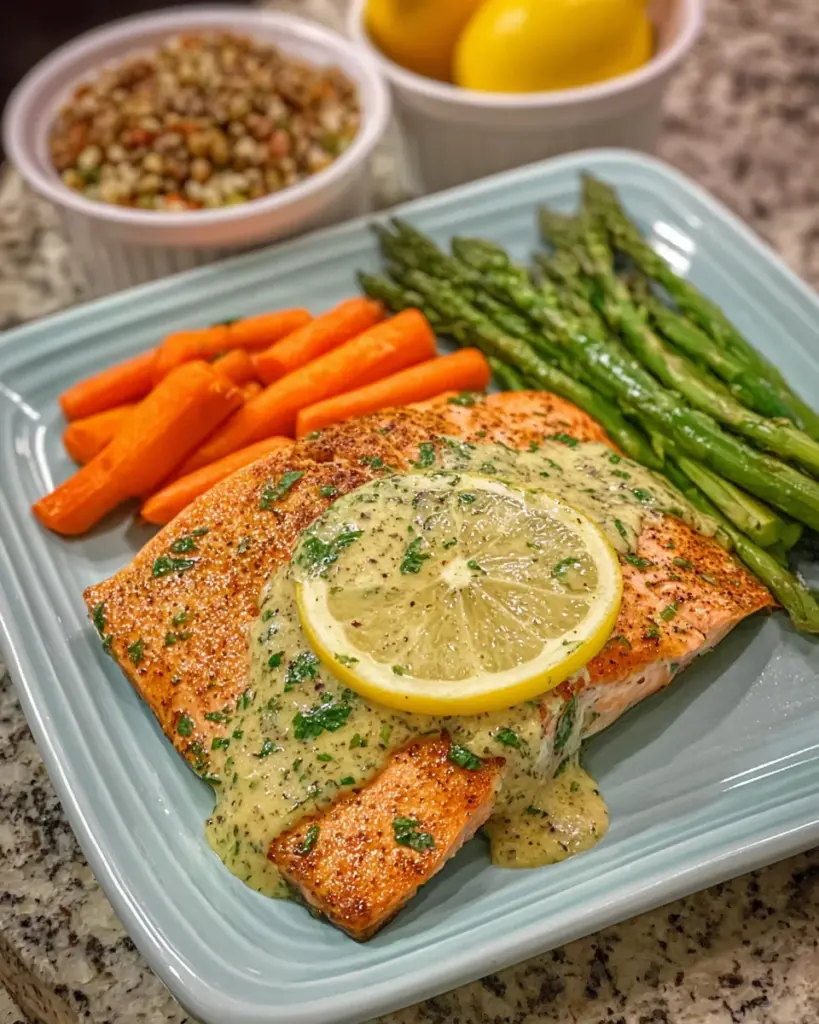 Grilled Salmon with Mustard-Herb Butter Grilled Salmon with Mustard-Herb Butter