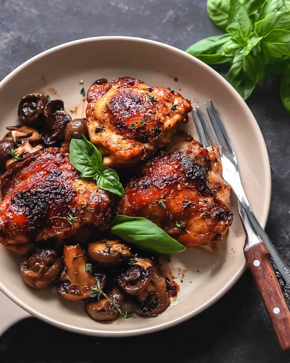 Balsamic Chicken Thighs Balsamic