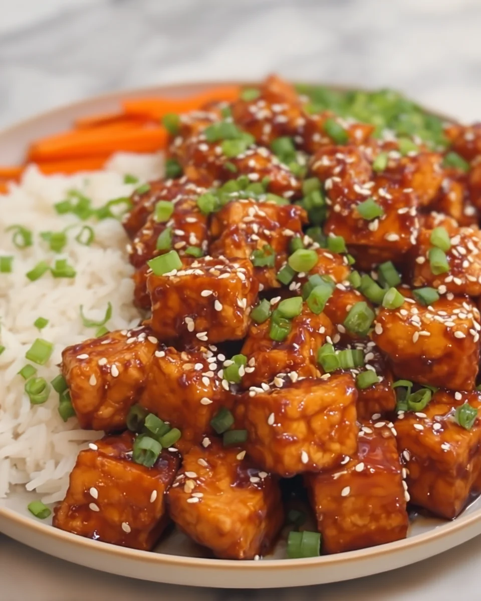 Spicy Honey Garlic Tofu Spicy