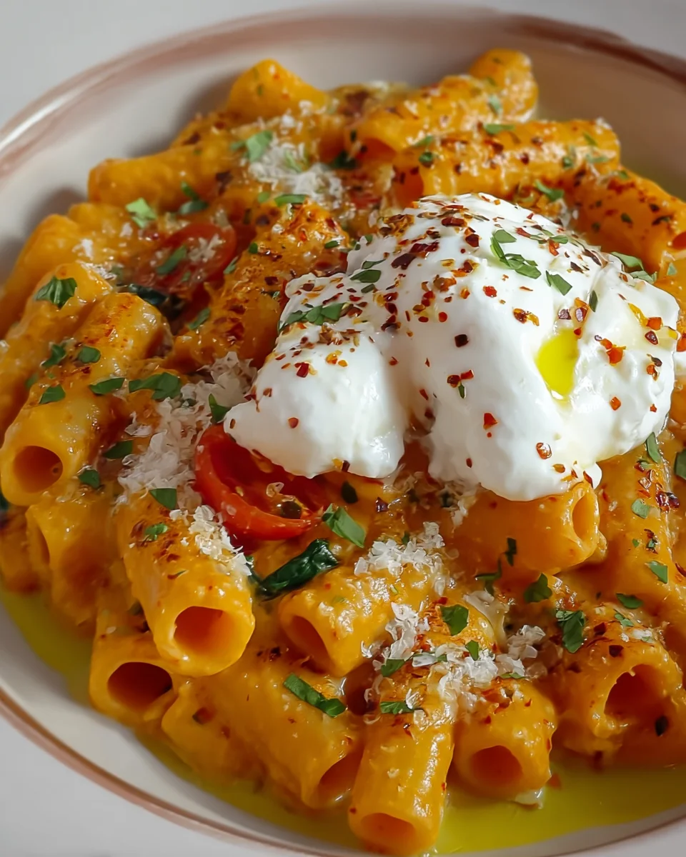 Creamy Burrata Tortiglioni Creamy
