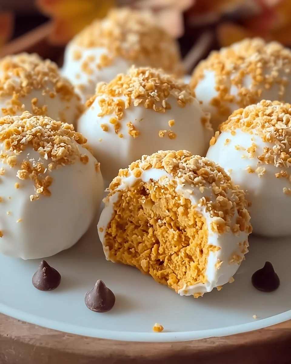 No Bake Pumpkin Cheesecake Balls No