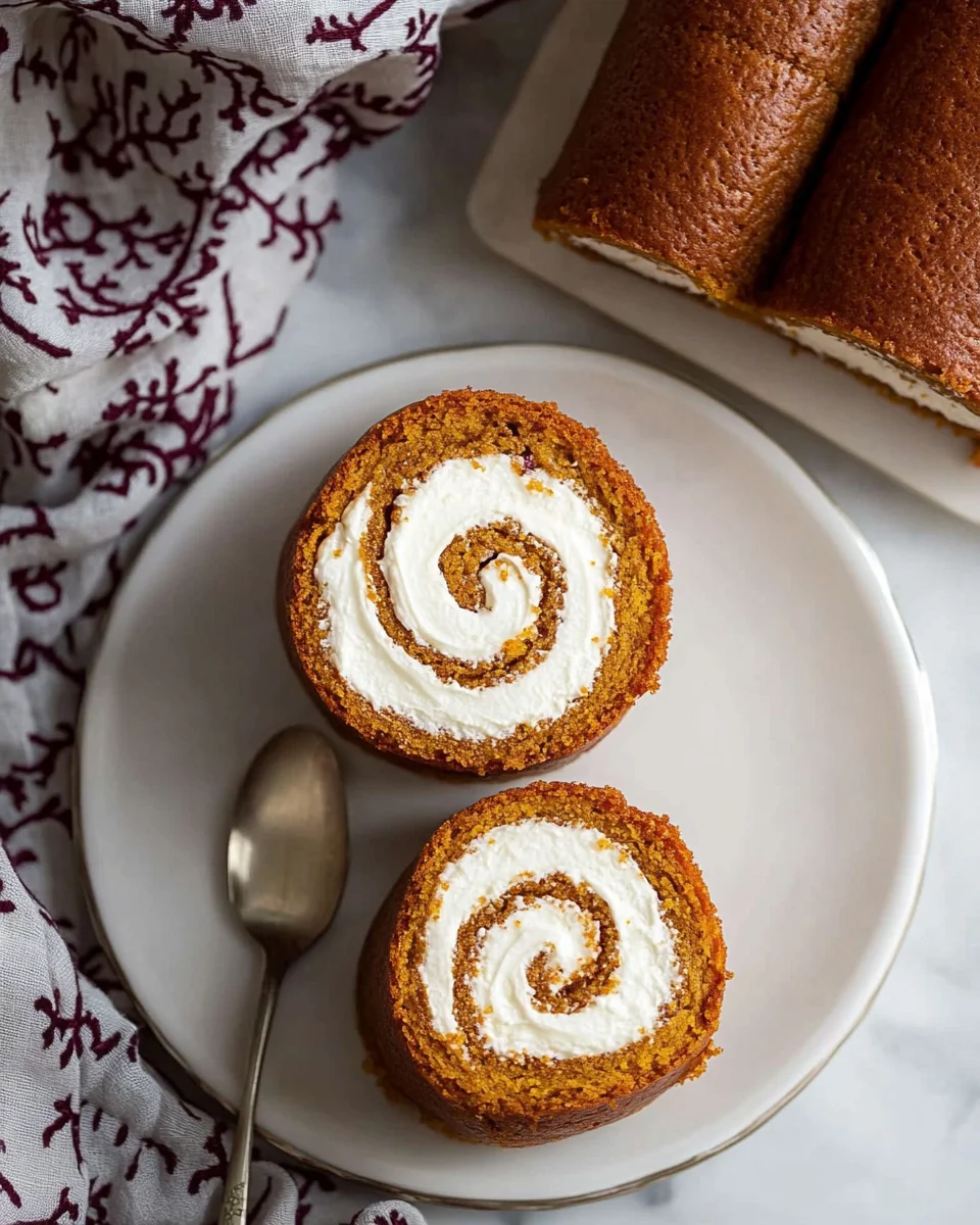 Easy Pumpkin Roll with Cream Cheese Filling Easy