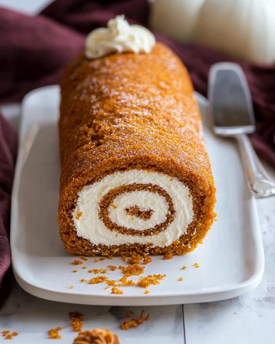 Easy Pumpkin Roll with Cream Cheese Filling Easy Pumpkin Roll with Cream Cheese Filling