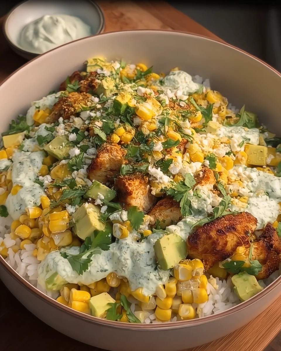 Street Corn Chicken Rice Bowl Street