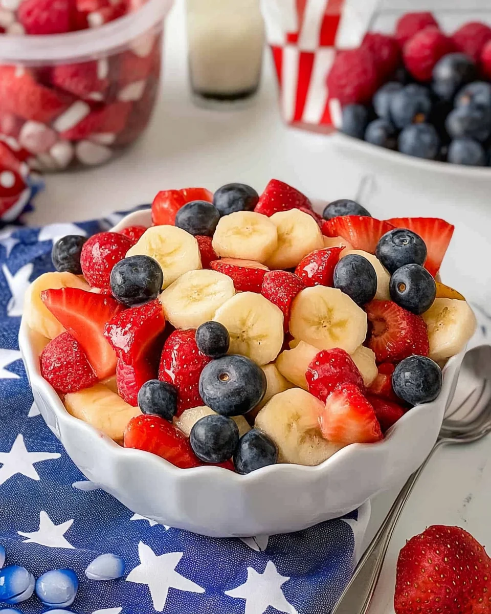 4th of July Fruit Salad 4th