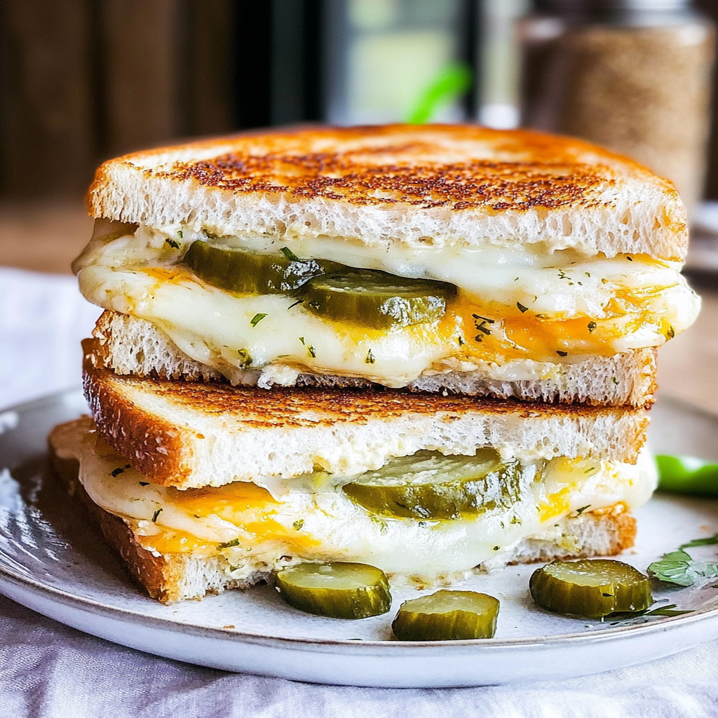 Dill Pickle Grilled Cheese