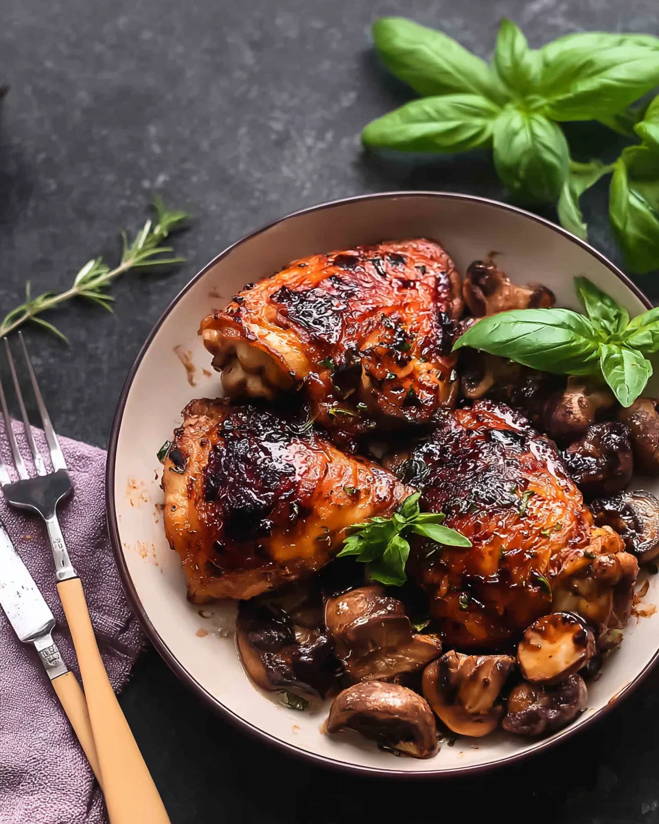 Balsamic Chicken Thighs Balsamic