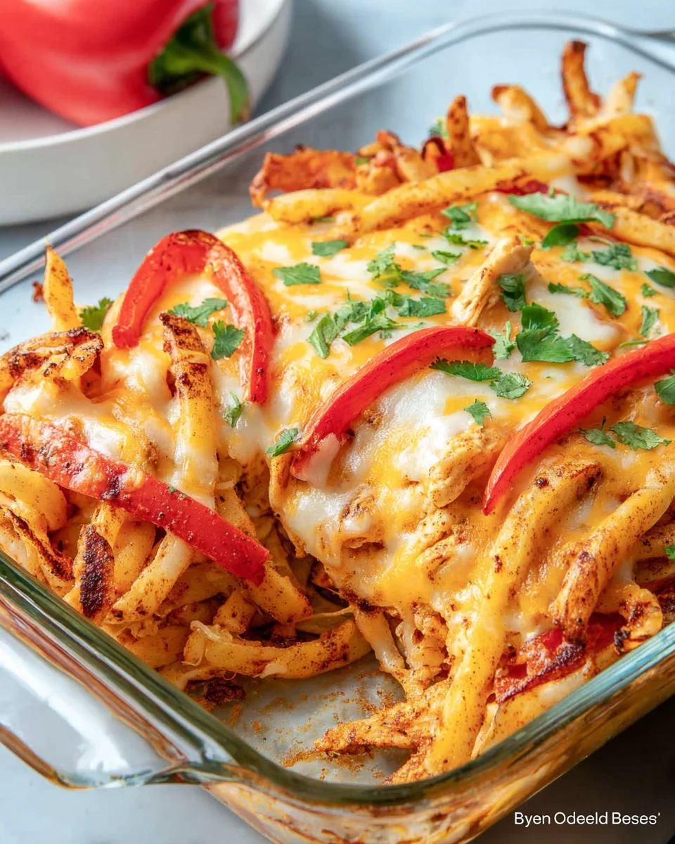 Chicken Fajita Casserole Chicken
