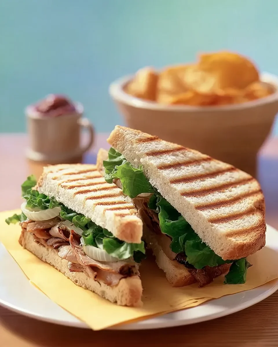 Roast Beef Sandwiches with Lettuce and Onions Roast