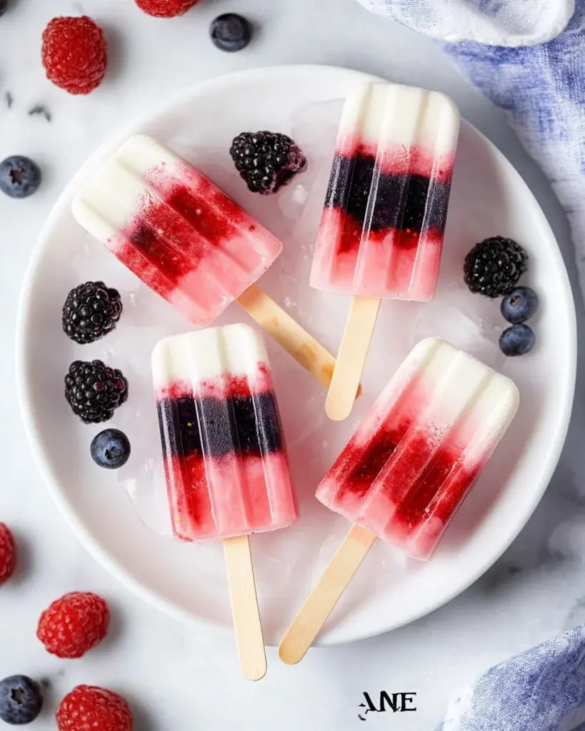 Berry-Coconut Rocket Pops Berry-Coconut Rocket Pops