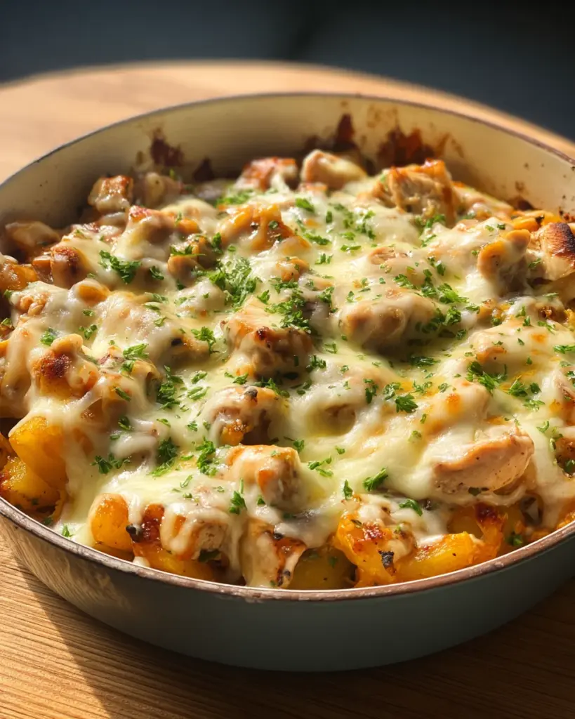 Cheesy Chicken Potato Bake