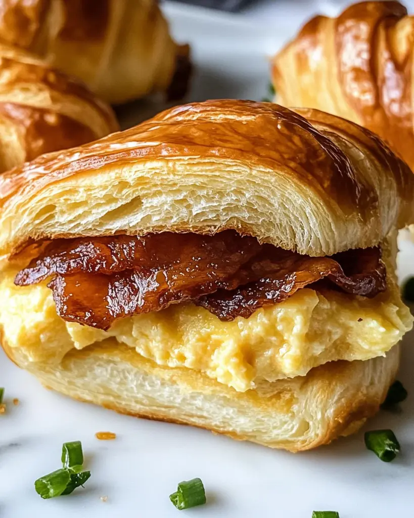 Killer Maple Mustard Croissant Breakfast Sandwiches