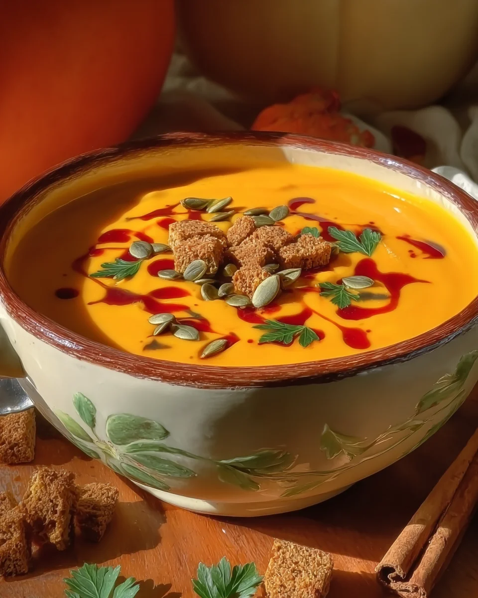 Autumn-Spiced Roasted Pumpkin Soup Autumn-Spiced